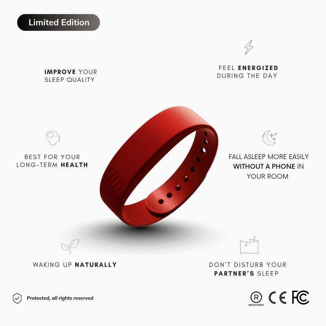 Vibrating Alarm Bracelet — White