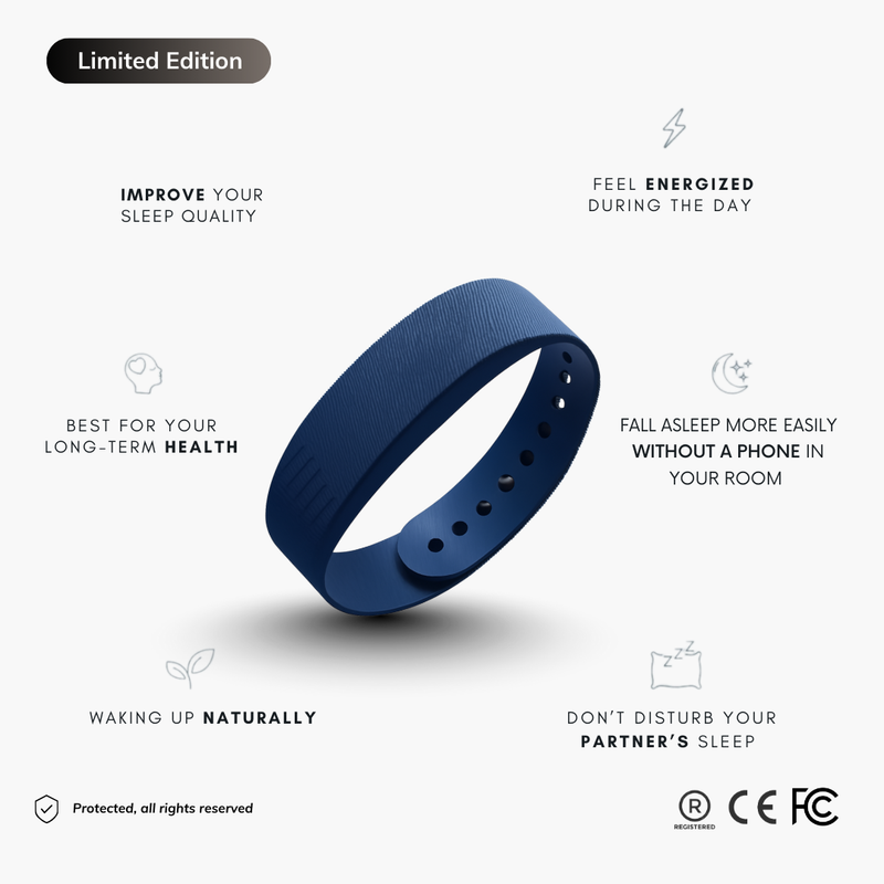 Vibrating Alarm Bracelet — Blue