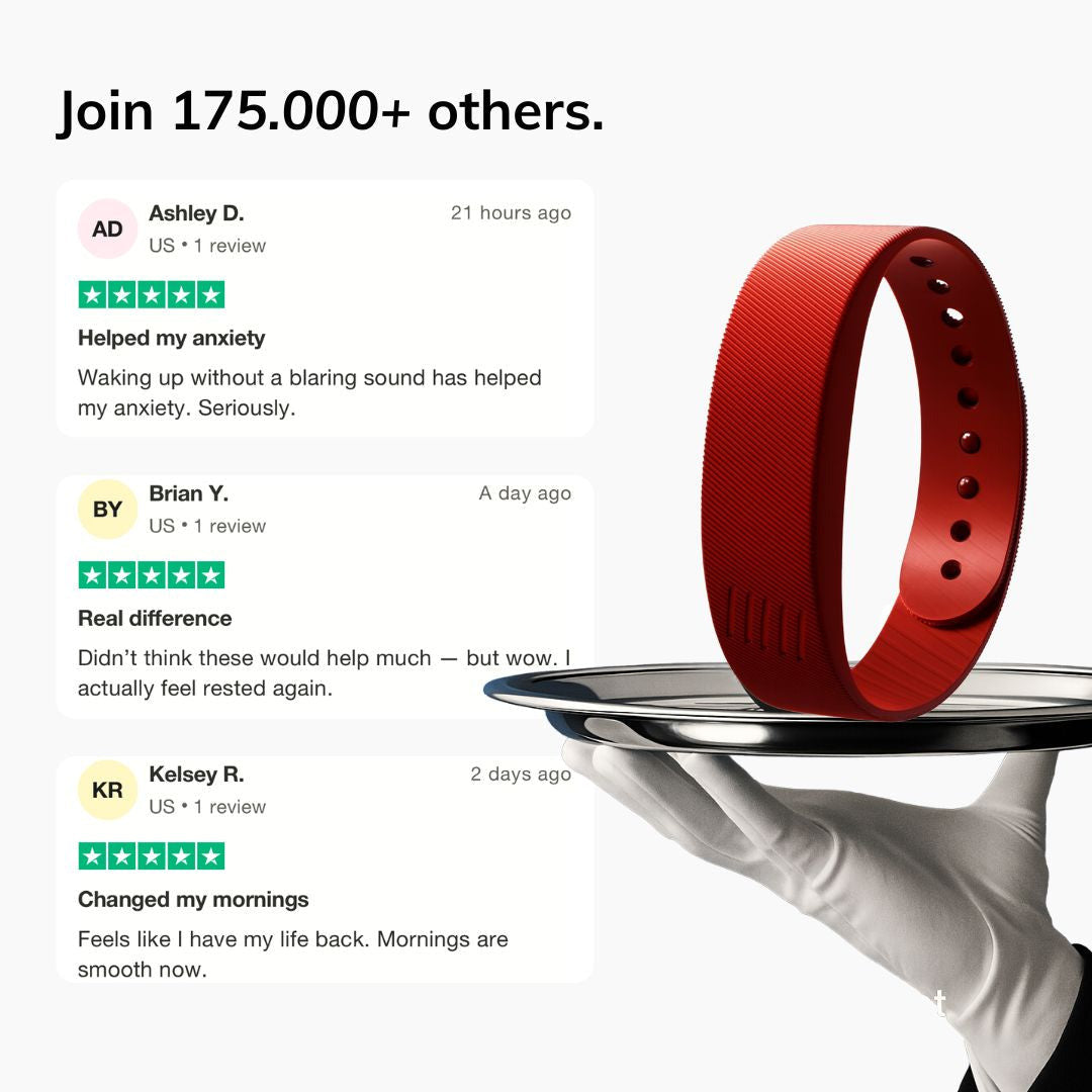 Vibrating Alarm Bracelet Pro — Red